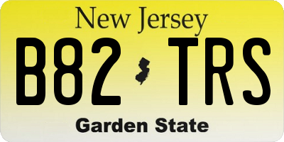 NJ license plate B82TRS
