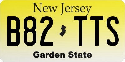 NJ license plate B82TTS