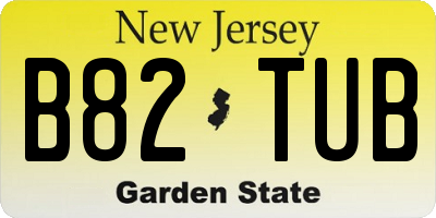 NJ license plate B82TUB