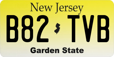 NJ license plate B82TVB