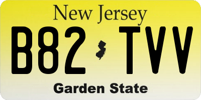 NJ license plate B82TVV