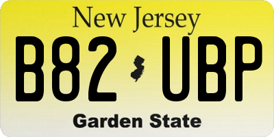 NJ license plate B82UBP