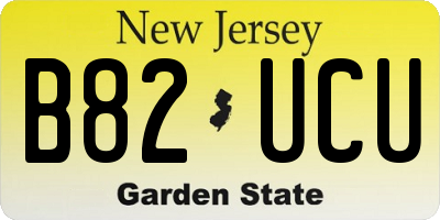 NJ license plate B82UCU