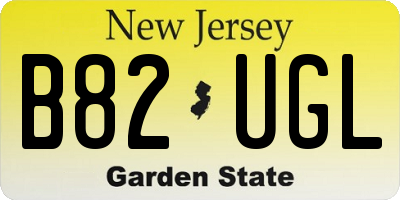 NJ license plate B82UGL