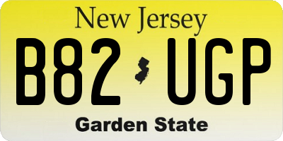 NJ license plate B82UGP