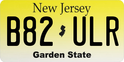 NJ license plate B82ULR