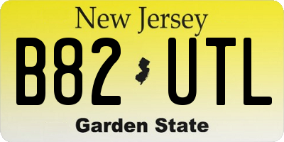 NJ license plate B82UTL