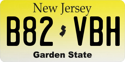 NJ license plate B82VBH