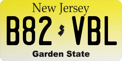 NJ license plate B82VBL