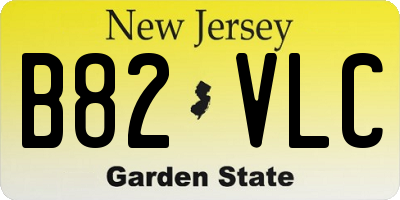 NJ license plate B82VLC
