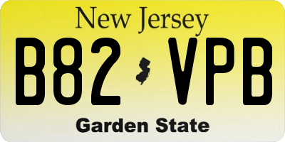 NJ license plate B82VPB
