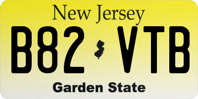 NJ license plate B82VTB