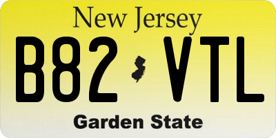 NJ license plate B82VTL