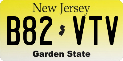 NJ license plate B82VTV
