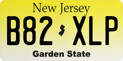 NJ license plate B82XLP