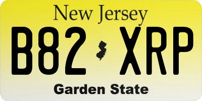 NJ license plate B82XRP