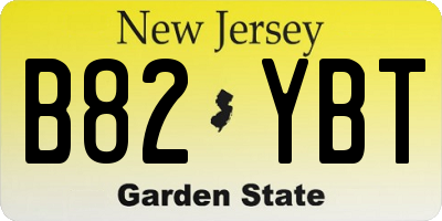 NJ license plate B82YBT