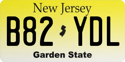 NJ license plate B82YDL