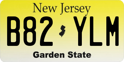 NJ license plate B82YLM