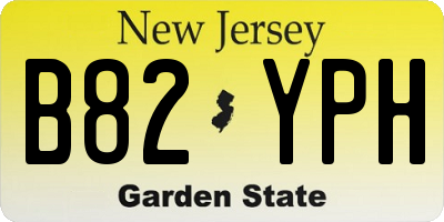 NJ license plate B82YPH