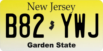 NJ license plate B82YWJ