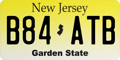 NJ license plate B84ATB