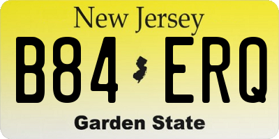 NJ license plate B84ERQ