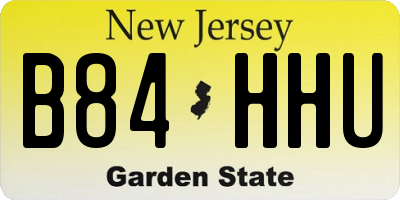 NJ license plate B84HHU