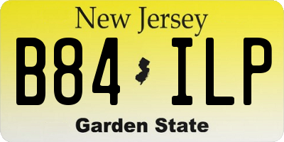 NJ license plate B84ILP