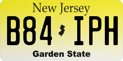 NJ license plate B84IPH