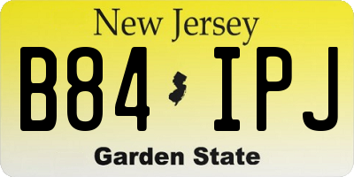 NJ license plate B84IPJ