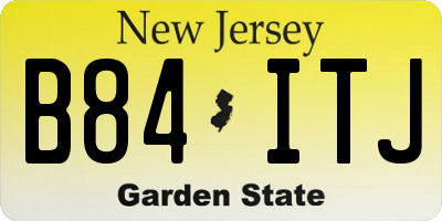 NJ license plate B84ITJ