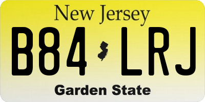 NJ license plate B84LRJ