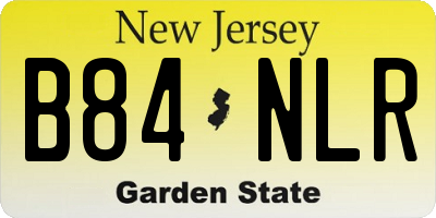 NJ license plate B84NLR