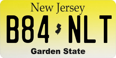 NJ license plate B84NLT