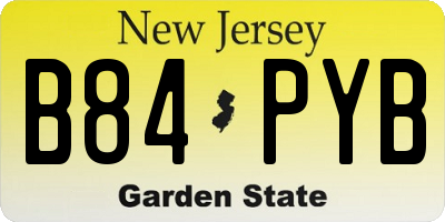 NJ license plate B84PYB