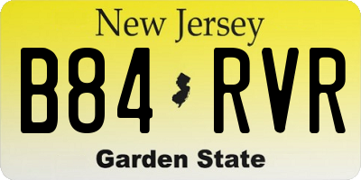 NJ license plate B84RVR
