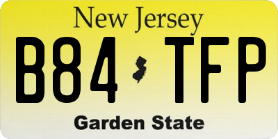NJ license plate B84TFP