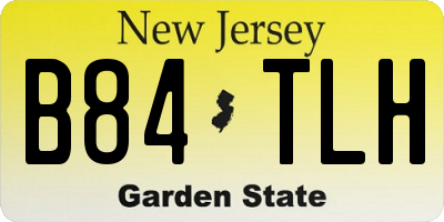 NJ license plate B84TLH