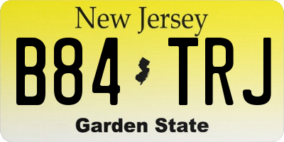 NJ license plate B84TRJ