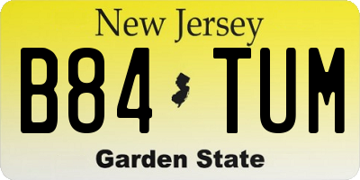 NJ license plate B84TUM