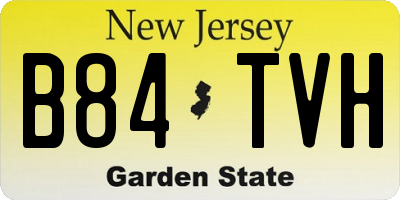 NJ license plate B84TVH