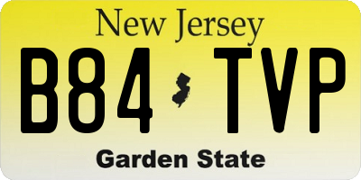 NJ license plate B84TVP