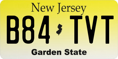 NJ license plate B84TVT