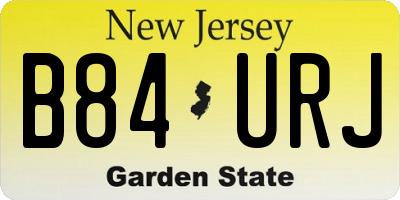NJ license plate B84URJ