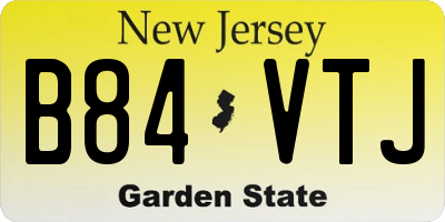 NJ license plate B84VTJ
