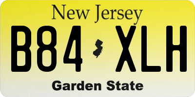 NJ license plate B84XLH