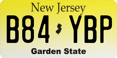 NJ license plate B84YBP