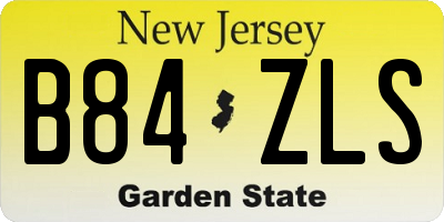 NJ license plate B84ZLS