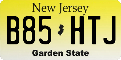 NJ license plate B85HTJ